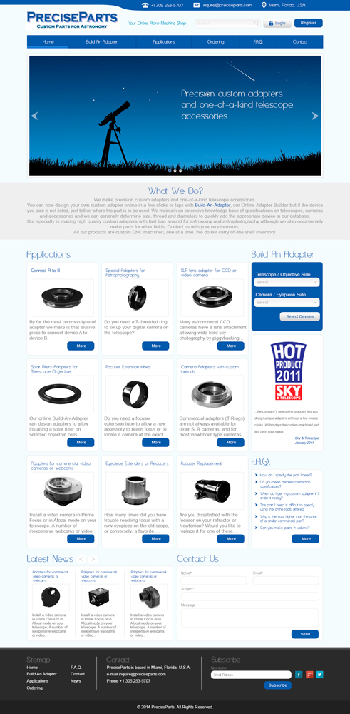 Web-Design von Nightmist für Precise Parts | Design #3685100