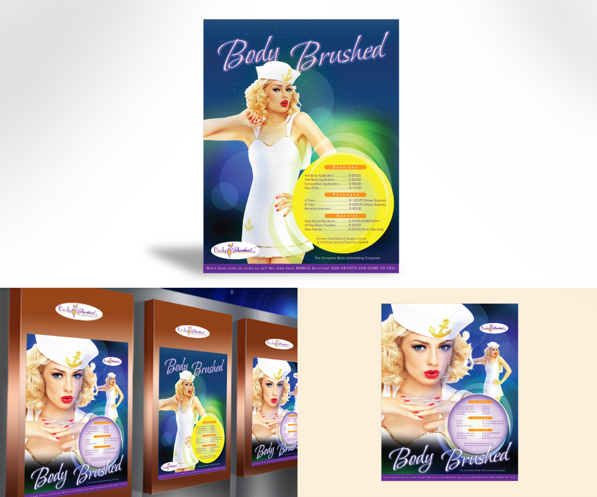 Poster Design by viccap2002 for Body Brushed LLC | Design #3797627