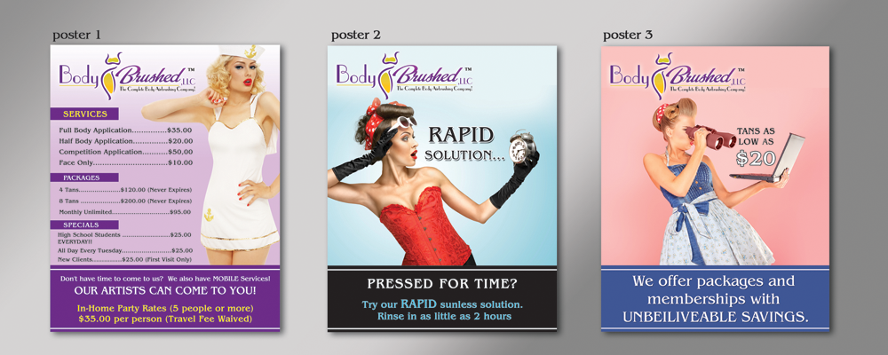 Design de Poster par Rozita pour Body Brushed LLC | Design #3764475