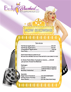 Poster Design by lakendrajackson06 for Body Brushed LLC | Design #3745426