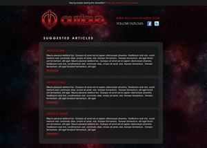 Diseño de Newsletter por Robert Marks para Outloud | Diseño: #224083