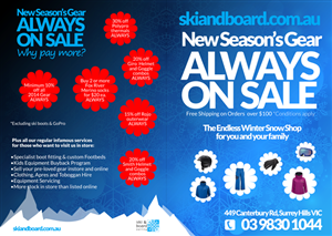 Flyer Design by an3 for Ski Sto P/L | Design: #3682256