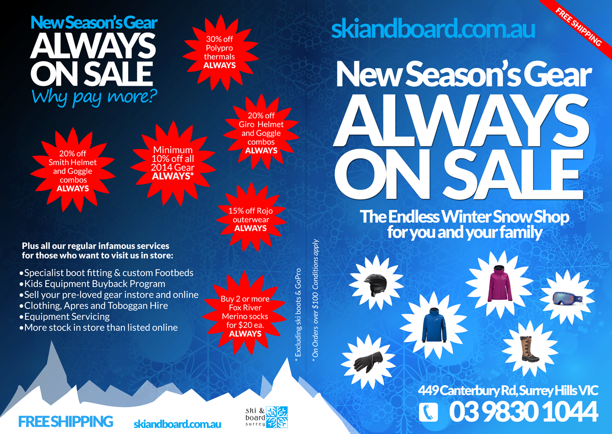 Flyer Design by an3 for Ski Sto P/L | Design #3692272