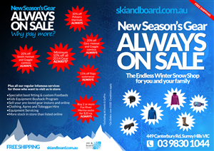 Flyer Design by an3 for Ski Sto P/L | Design: #3692272