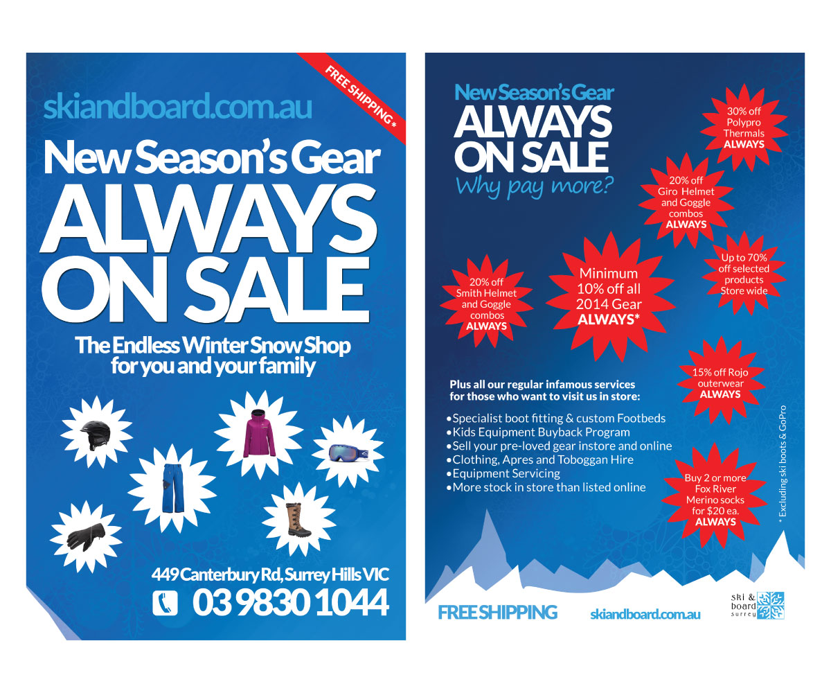 Flyer-Design von an3 für Ski Sto P/L | Design #3696472