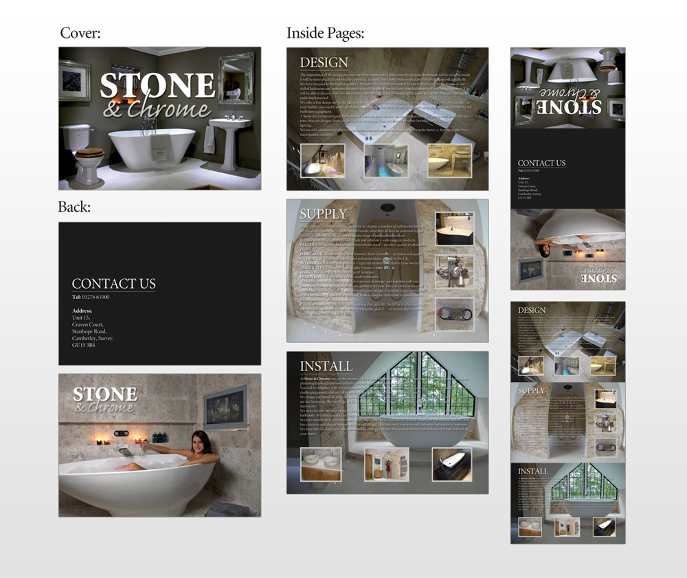 Brochure Design by gulduk for Stone   &  Chrome | Design #972274