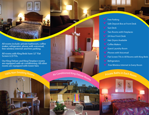 Brochure Design by BeButterfly for Becks Motor Lodge | Design: #998666