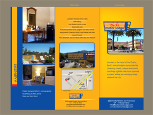 Brochure Design by Inventive_Jewel for Becks Motor Lodge | Design: #995863