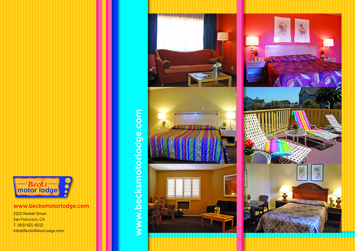 Brochure Design by HC Design for Becks Motor Lodge | Design #989762