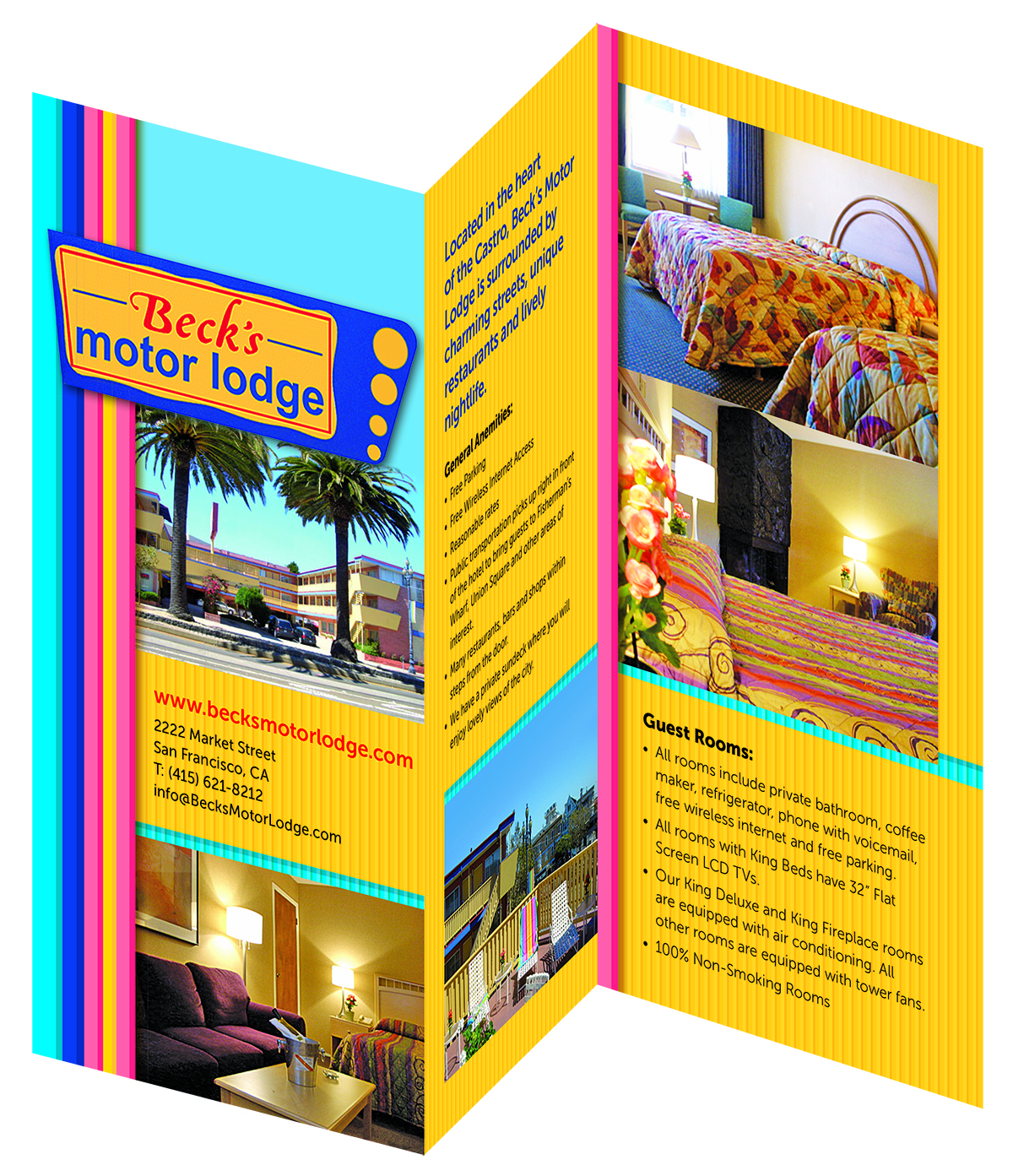 Brochure Design by HC Design for Becks Motor Lodge | Design #989763