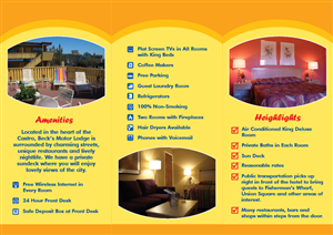 Brochure Design by rkailas for Becks Motor Lodge | Design: #1000601