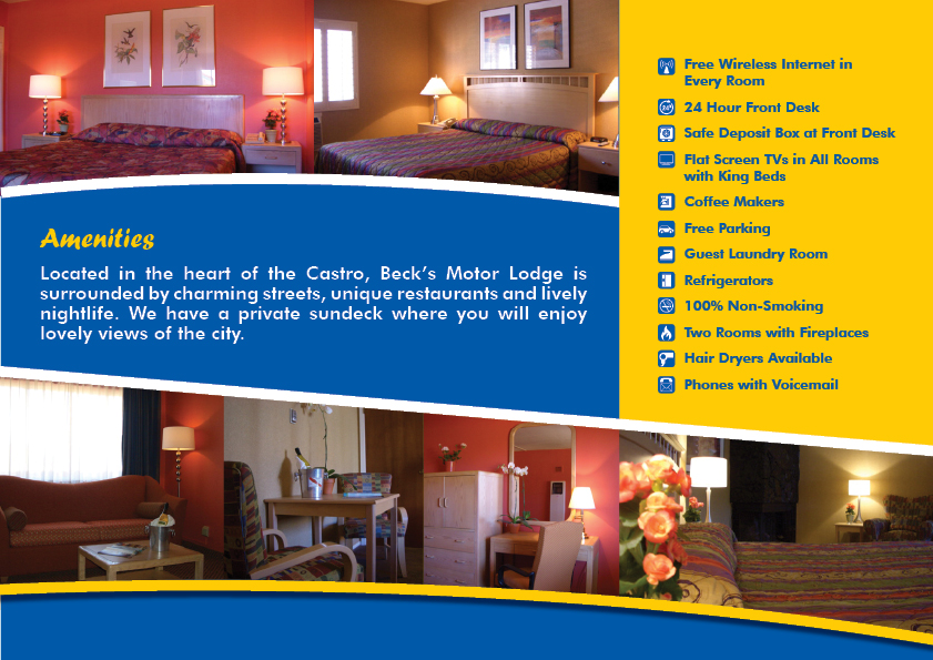 Brochure Design by rkailas for Becks Motor Lodge | Design #1000605