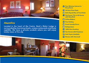 Brochure Design by rkailas for Becks Motor Lodge | Design: #1000605