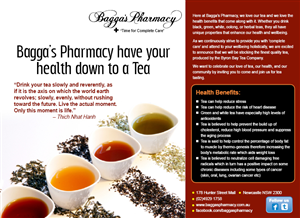 Diseño de Flyer por rkailas para Baggas Pharmacy Newcastle | Diseño: #974081