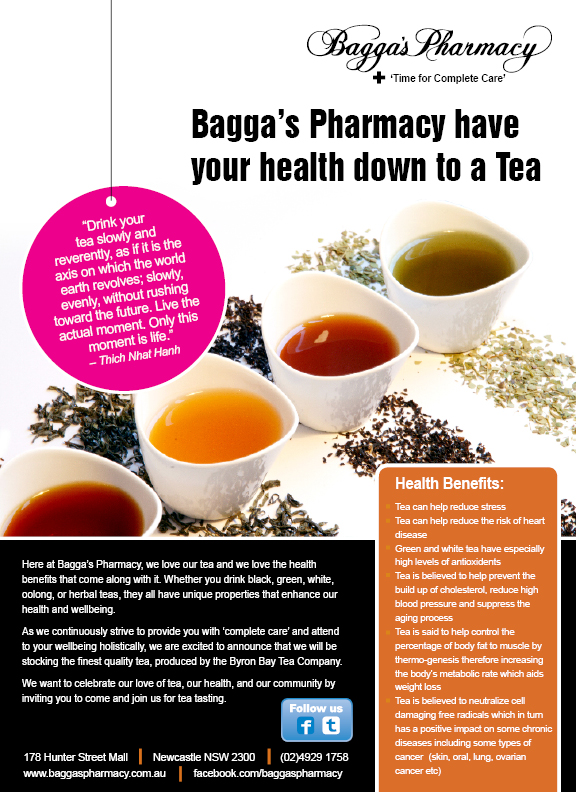 Diseño de Flyer por rkailas para Baggas Pharmacy Newcastle | Diseño #974082