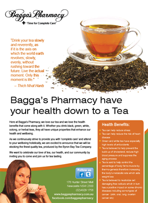 Diseño de Flyer por rkailas para Baggas Pharmacy Newcastle | Diseño: #974083