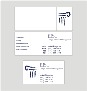 Business Card Design by INDIAN_Ashok for EBL Design & Project Management | Design: #3697403