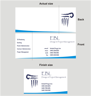Business Card Design by INDIAN_Ashok for EBL Design & Project Management | Design: #3697563