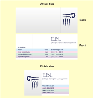 Business Card Design by INDIAN_Ashok for EBL Design & Project Management | Design: #3697568
