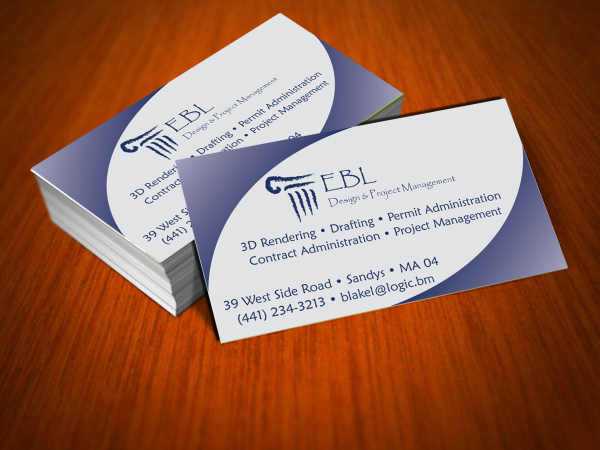 Business Card Design by cn graphic for EBL Design & Project Management | Design #3703625