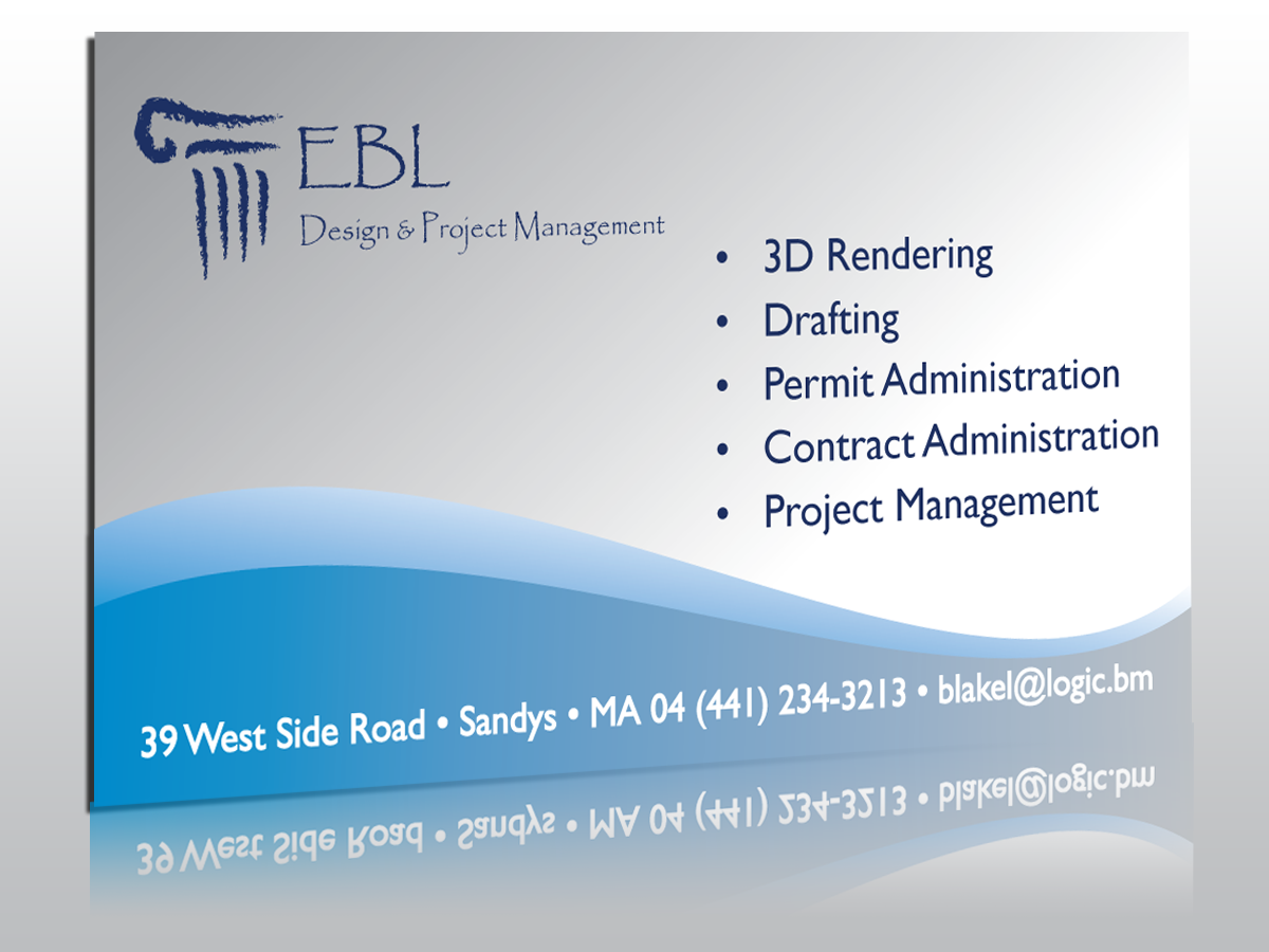 Business Card Design by cn graphic for EBL Design & Project Management | Design #3703637