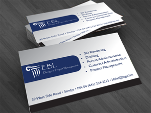 Business Card Design by cn graphic for EBL Design & Project Management | Design: #3703643