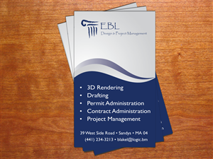 Business Card Design by cn graphic for EBL Design & Project Management | Design: #3703660