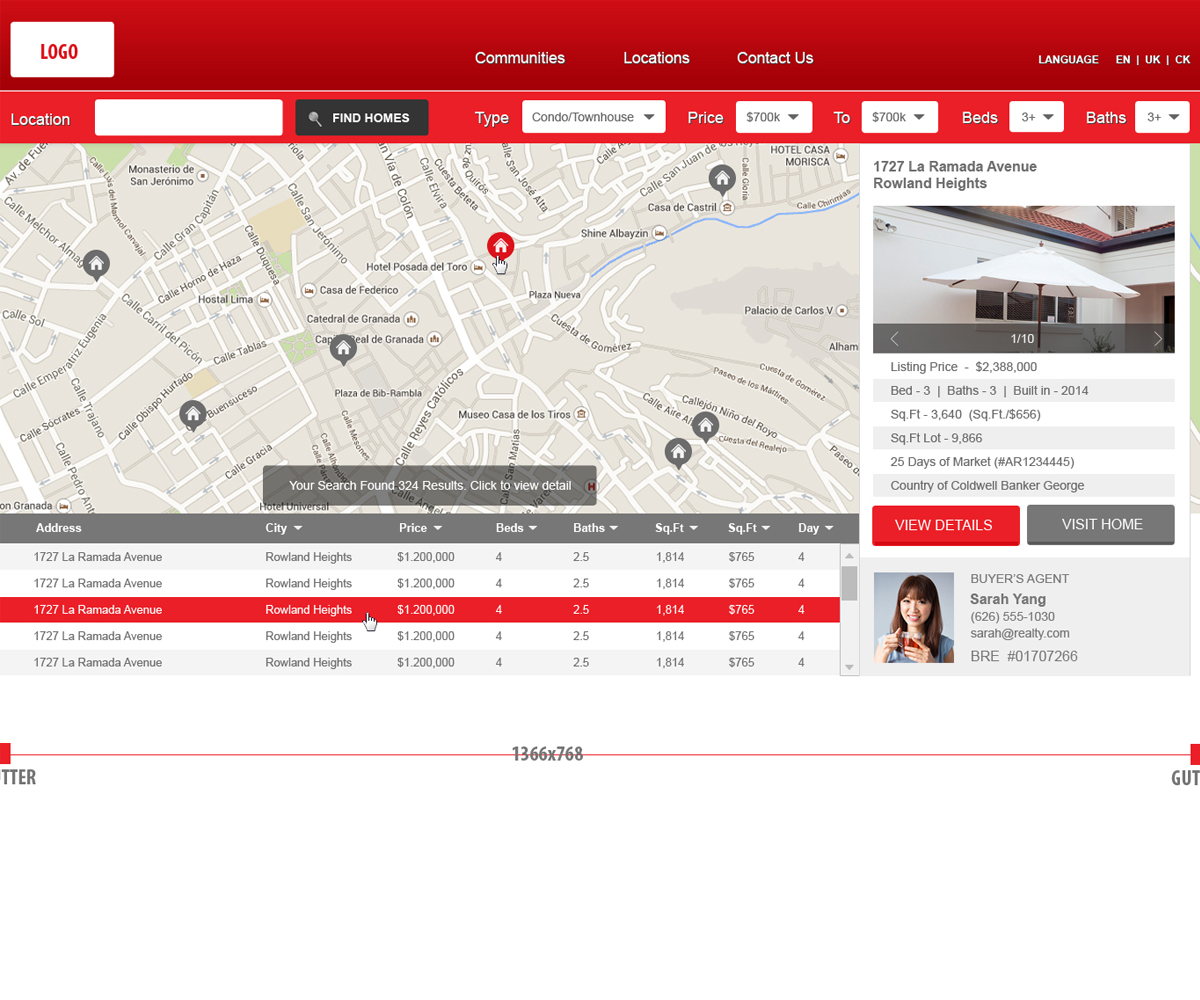 Diseño Web por aarsita para IRN Realty | Diseño #3712928