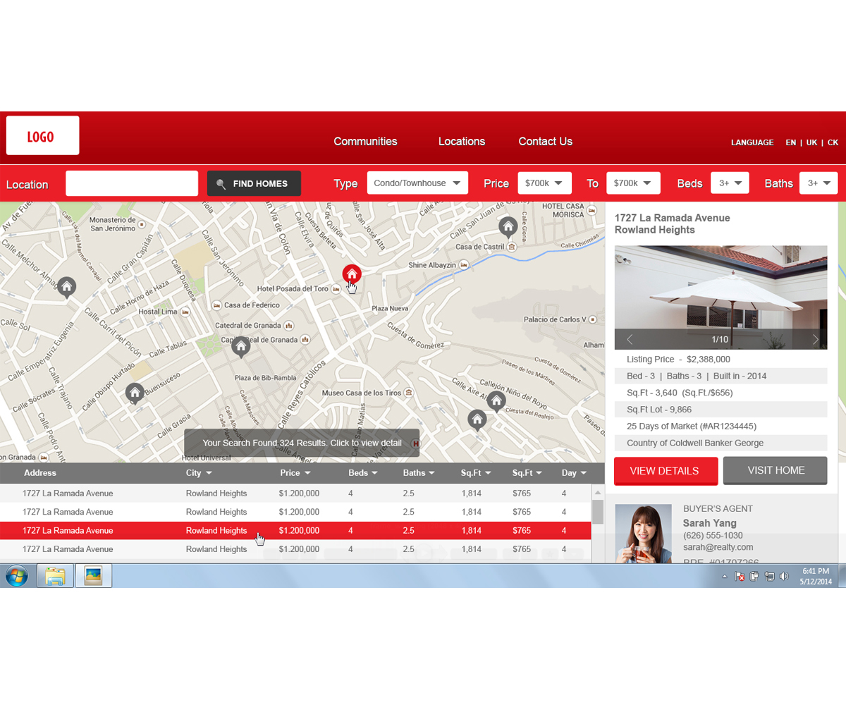 Web Design par aarsita pour IRN Realty | Design #3713022