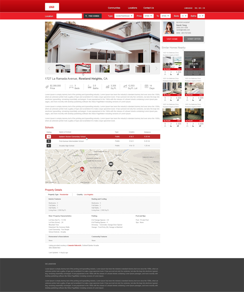 Diseño Web por aarsita para IRN Realty | Diseño #3717194