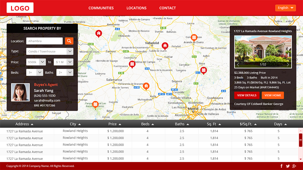 Web Design par Mayank Patel pour IRN Realty | Design #3695917