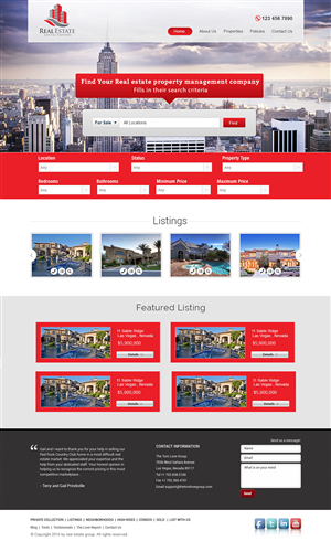 Web Design by webxvision for IRN Realty | Design #3700174