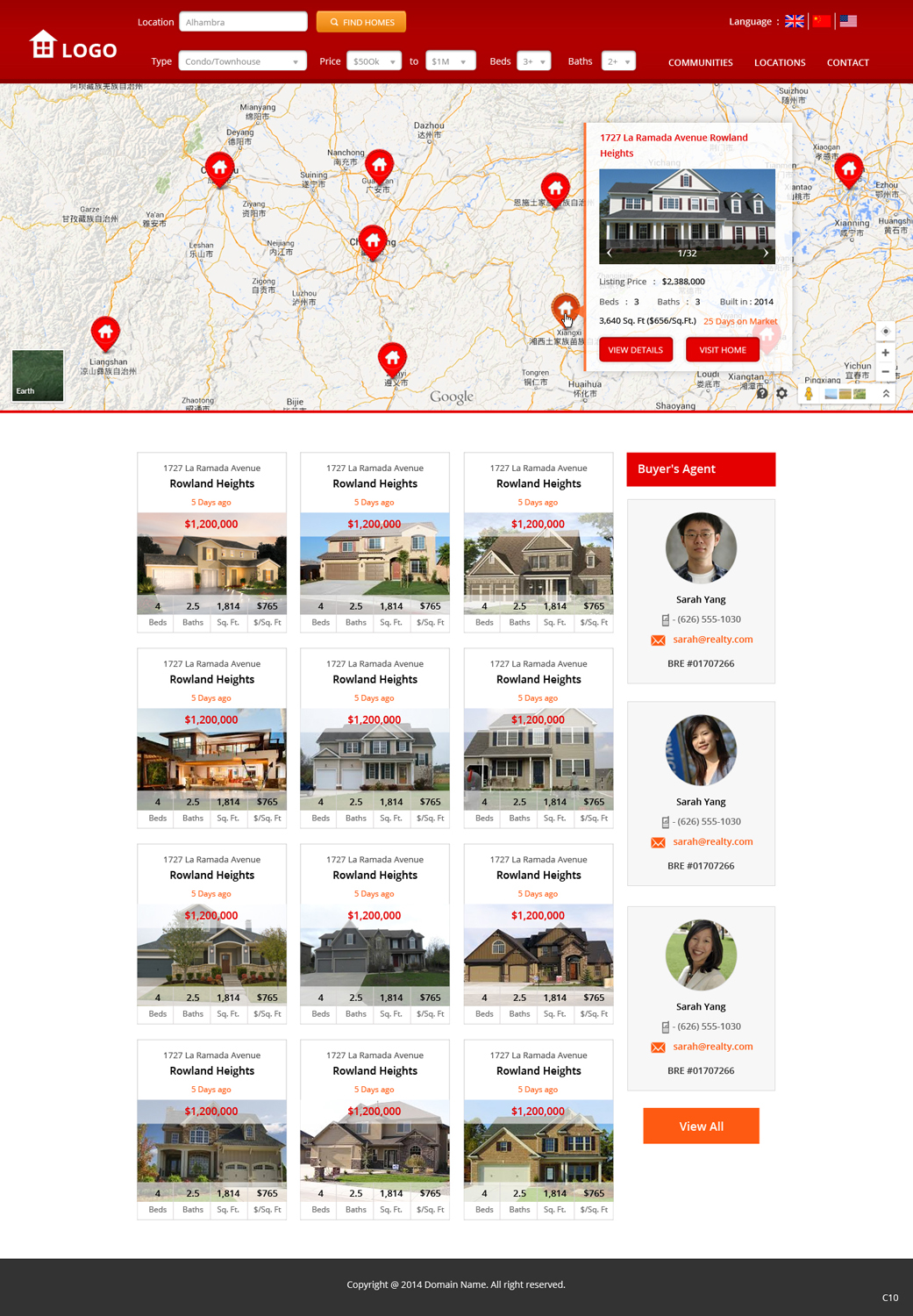 Diseño Web por pb para IRN Realty | Diseño #3699163