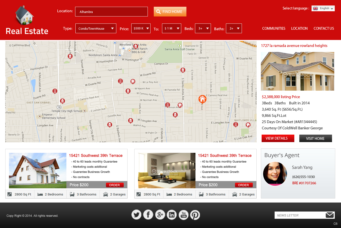 Diseño Web por pb para IRN Realty | Diseño #3699186