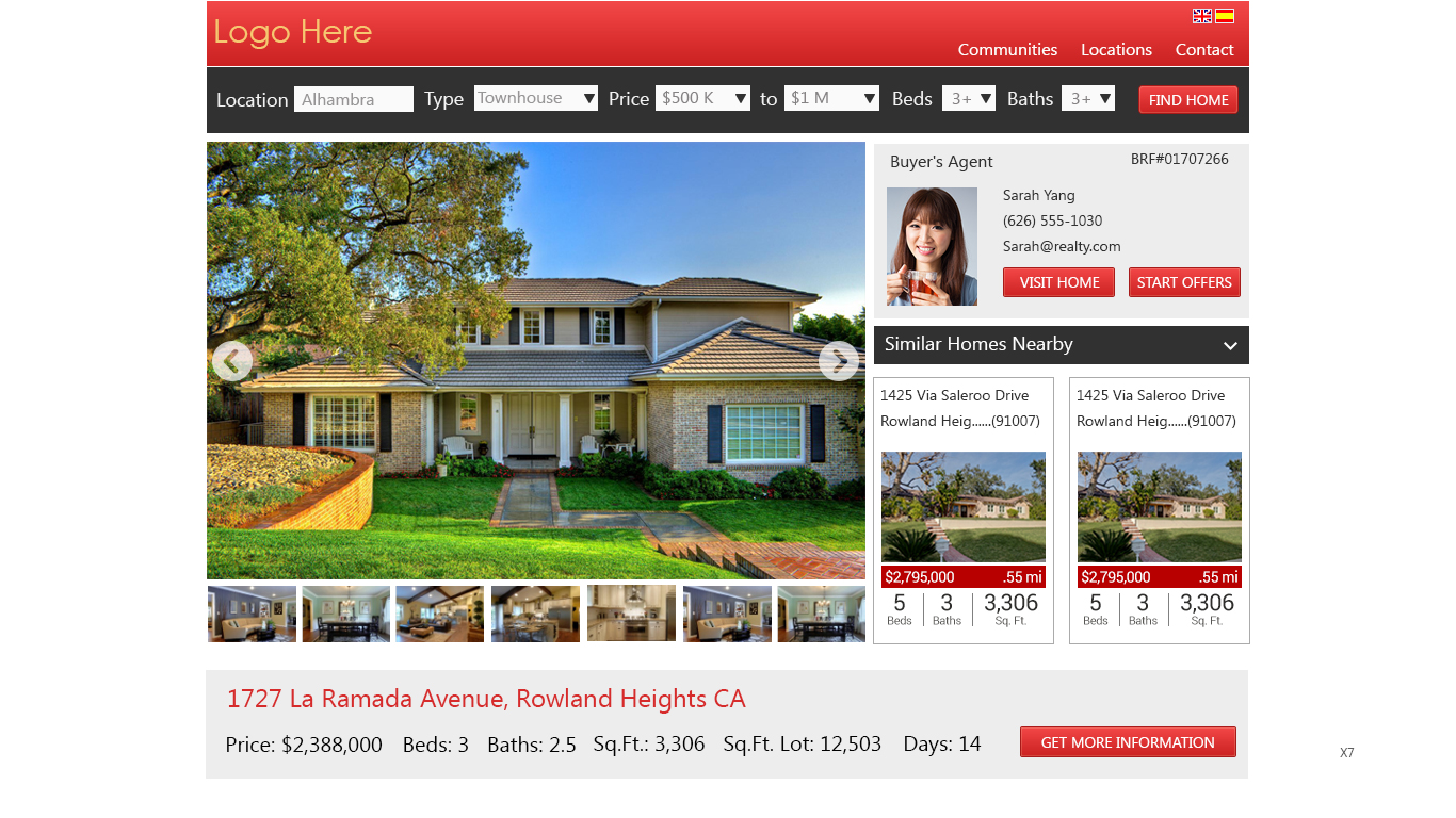 Web-Design von pb für IRN Realty | Design #3703462