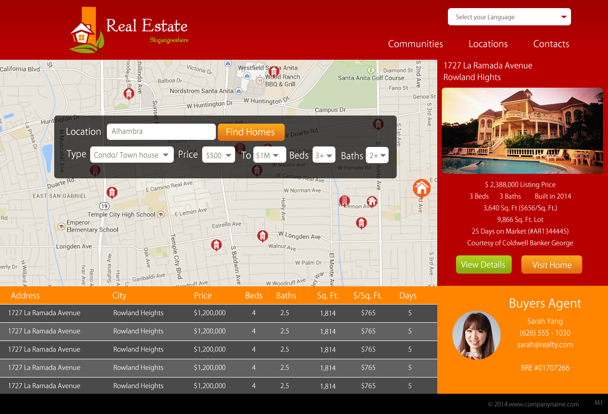Web Design by pb for IRN Realty | Design #3716818