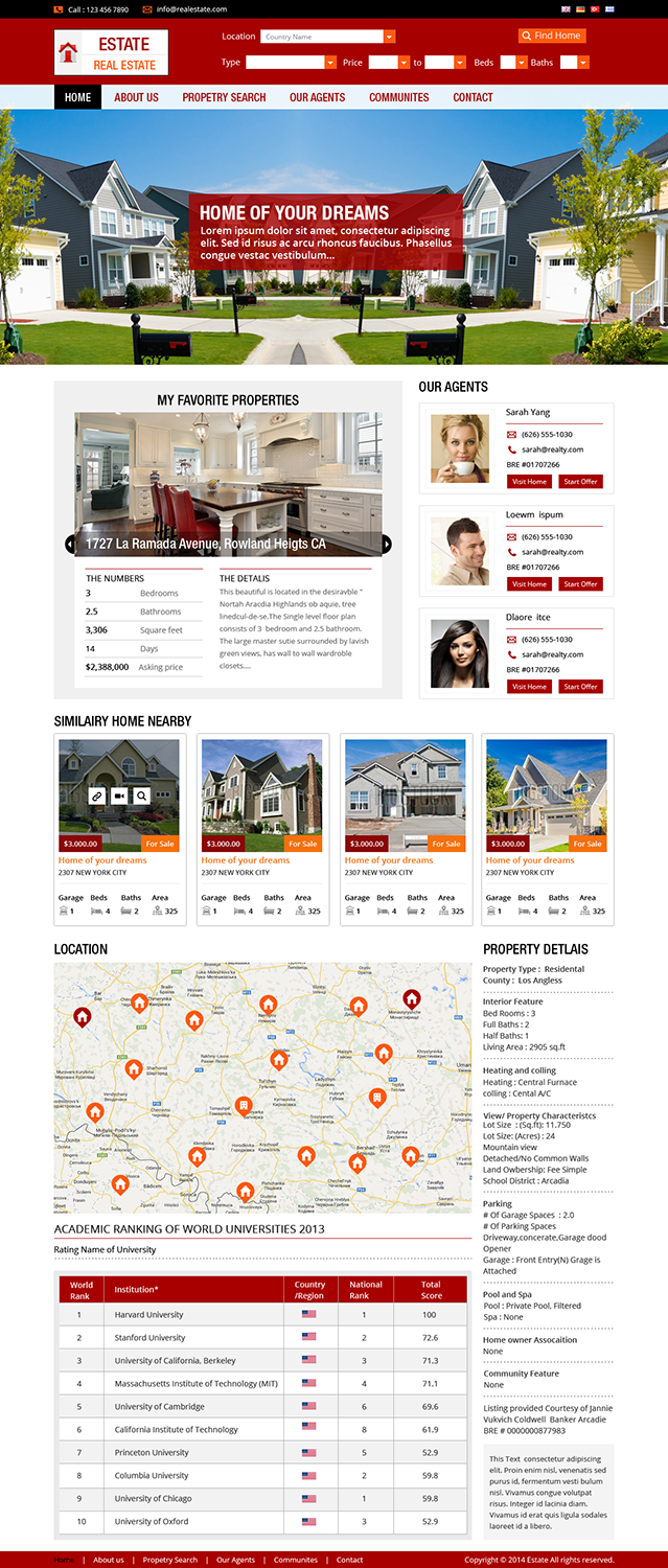 Web Design by Creative Usha for IRN Realty | Design #3708903
