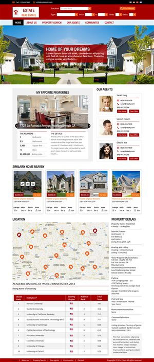 Web Design by Creative Usha for IRN Realty | Design #3708903