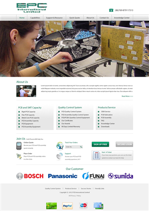 Web Design by pb for this project | Design: #980409