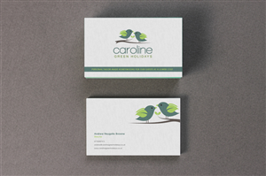 Business Card Design by Eggo May P for Caroline Green Holidays Ltd. | Design #3705837