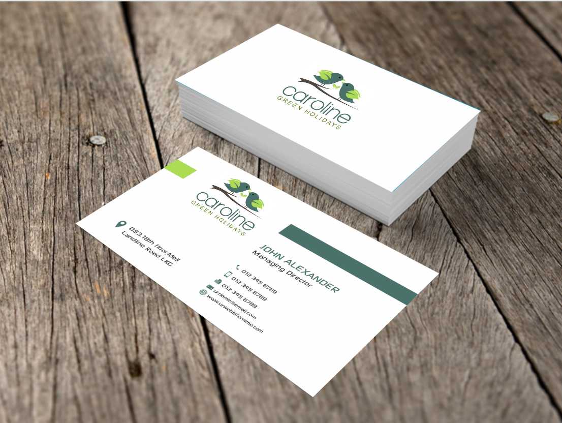 Business Card Design by AwsomeD for Caroline Green Holidays Ltd. | Design #3693642
