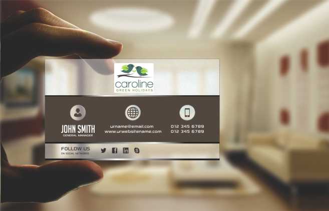 Design de Carte de Visite par AwsomeD pour Caroline Green Holidays Ltd. | Design #3693659