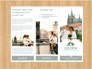Design de Brochure par distantbells pour Caroline Green Holidays Ltd. | Design : #3697179