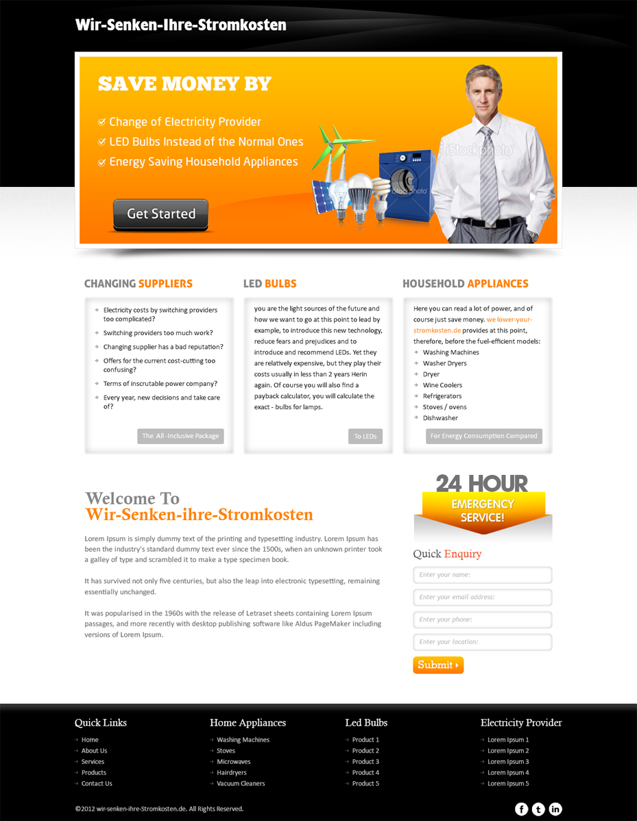 WordPress-Design von Mayank Patel für LedSpeed e.K. | Design #1039307