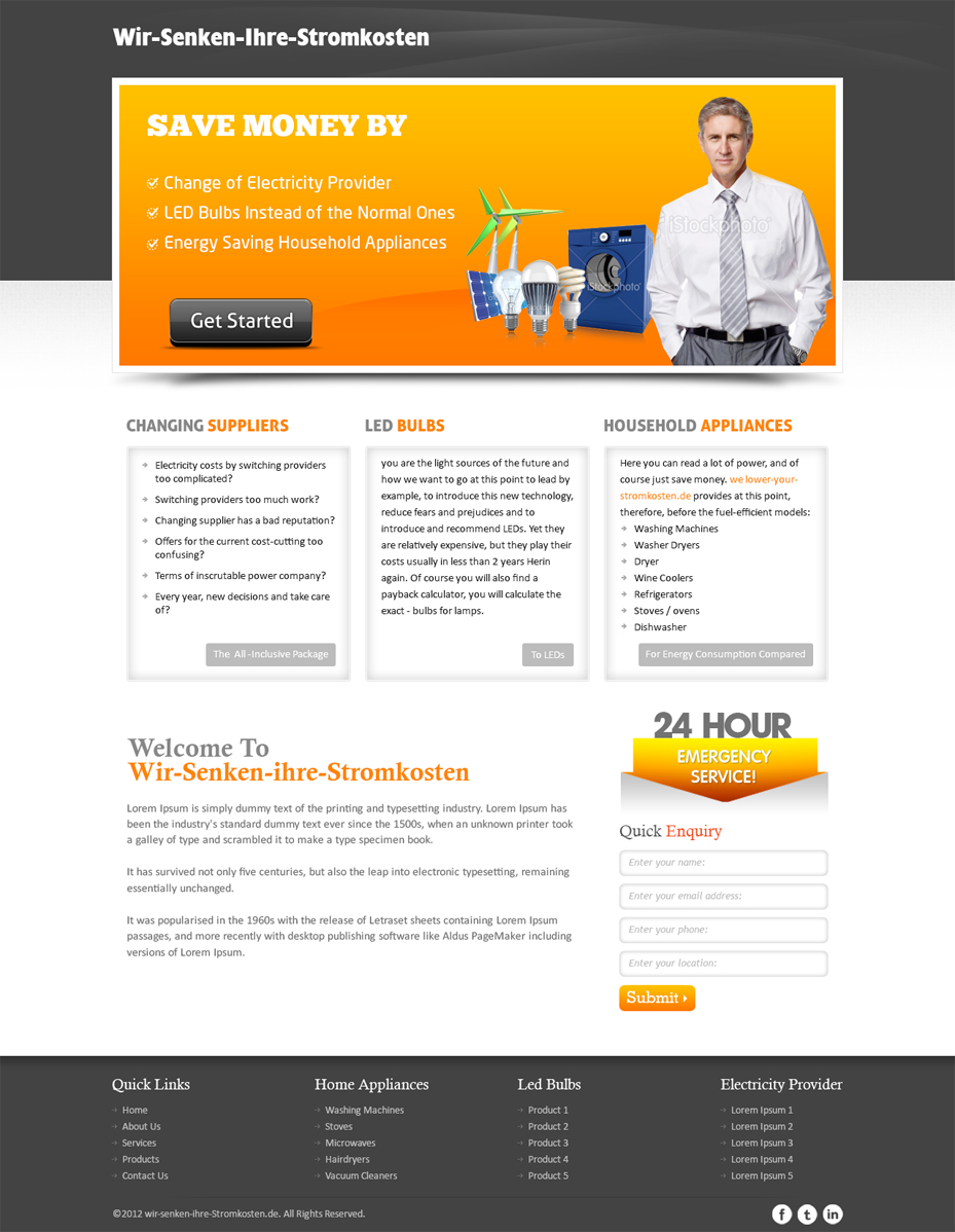WordPress-Design von Mayank Patel für LedSpeed e.K. | Design #1039311