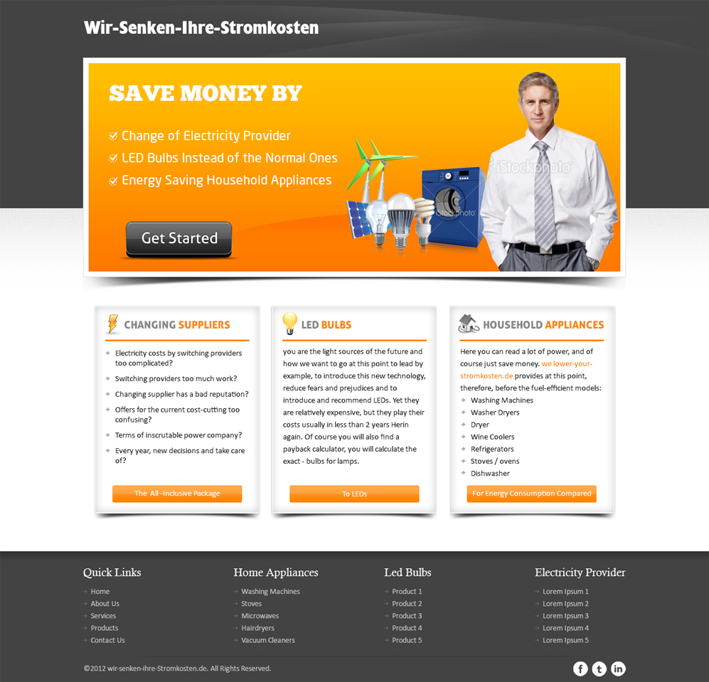 Wordpress Design by Mayank Patel for LedSpeed e.K. | Design #1042485