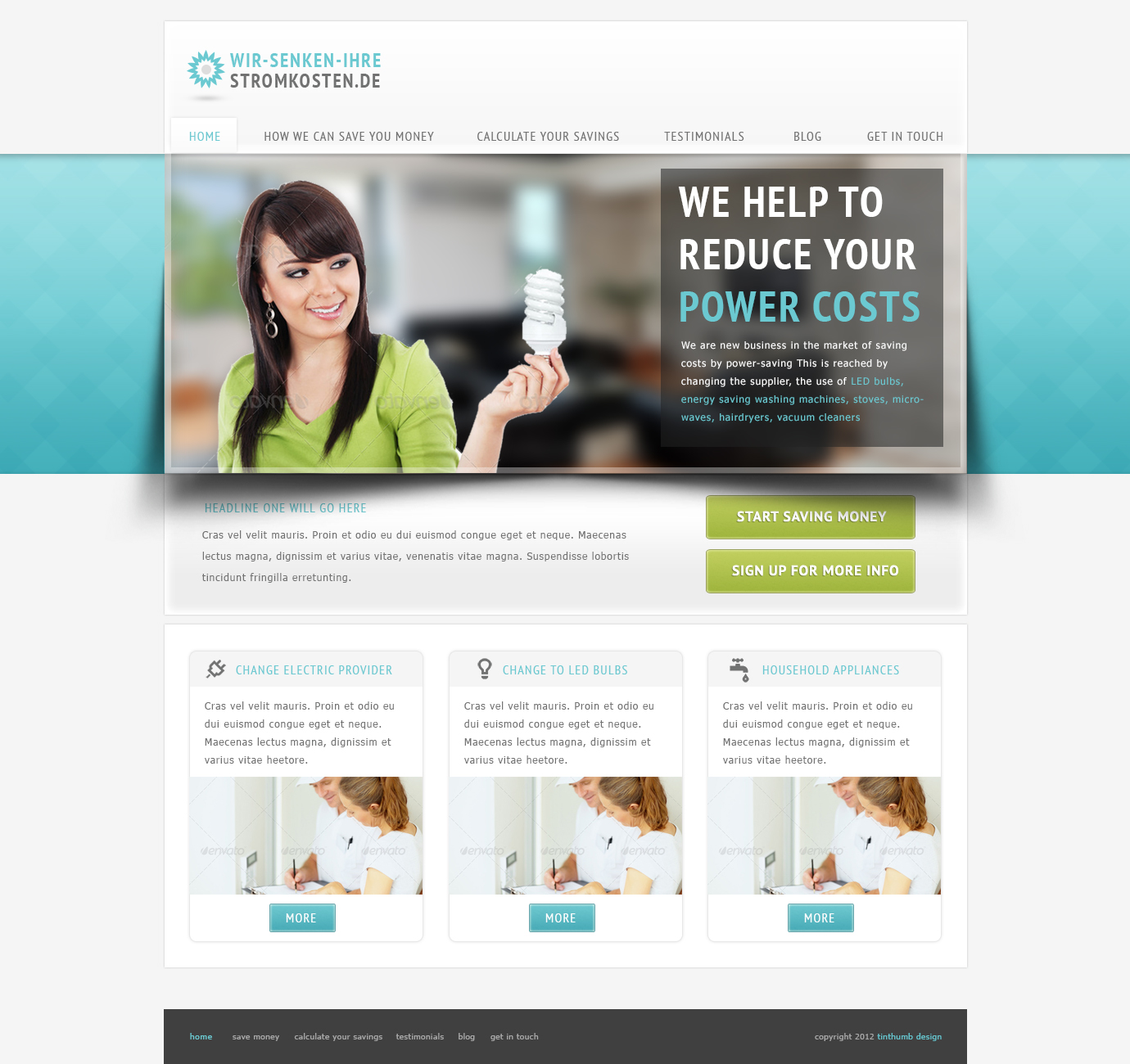 WordPress-Design von tinthumb für LedSpeed e.K. | Design #1033510