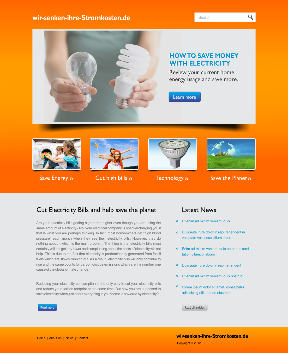 Wordpress Design by CreativeIyke for LedSpeed e.K. | Design #1022756
