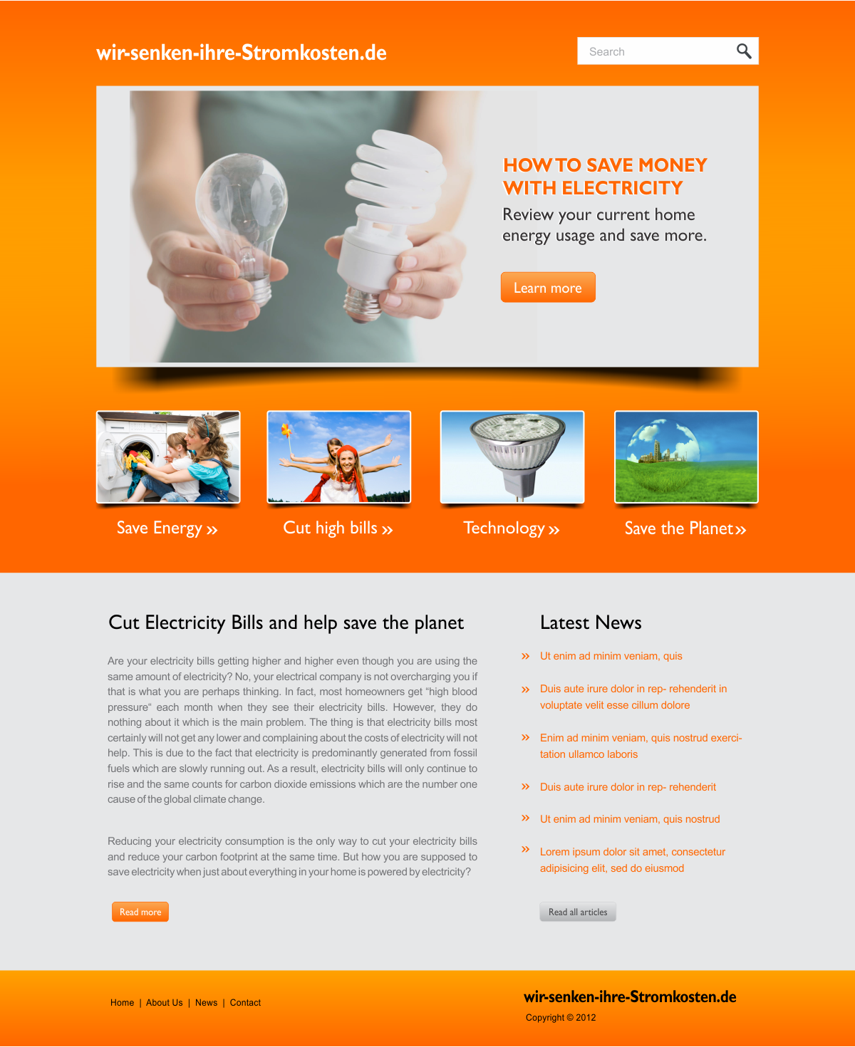 Wordpress Design by CreativeIyke for LedSpeed e.K. | Design #1022759