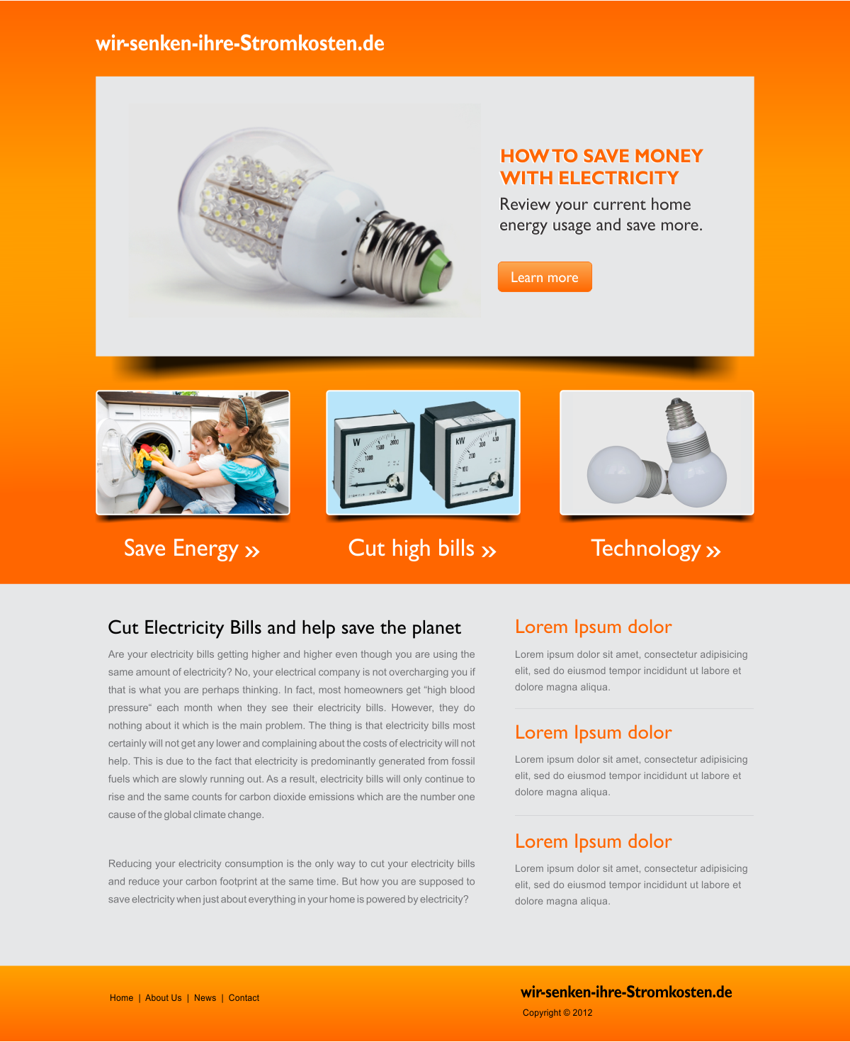 Wordpress Design by CreativeIyke for LedSpeed e.K. | Design #1030022
